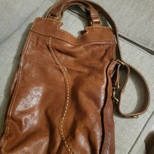 Lucky Brand Tan Leather Shoulder Bag